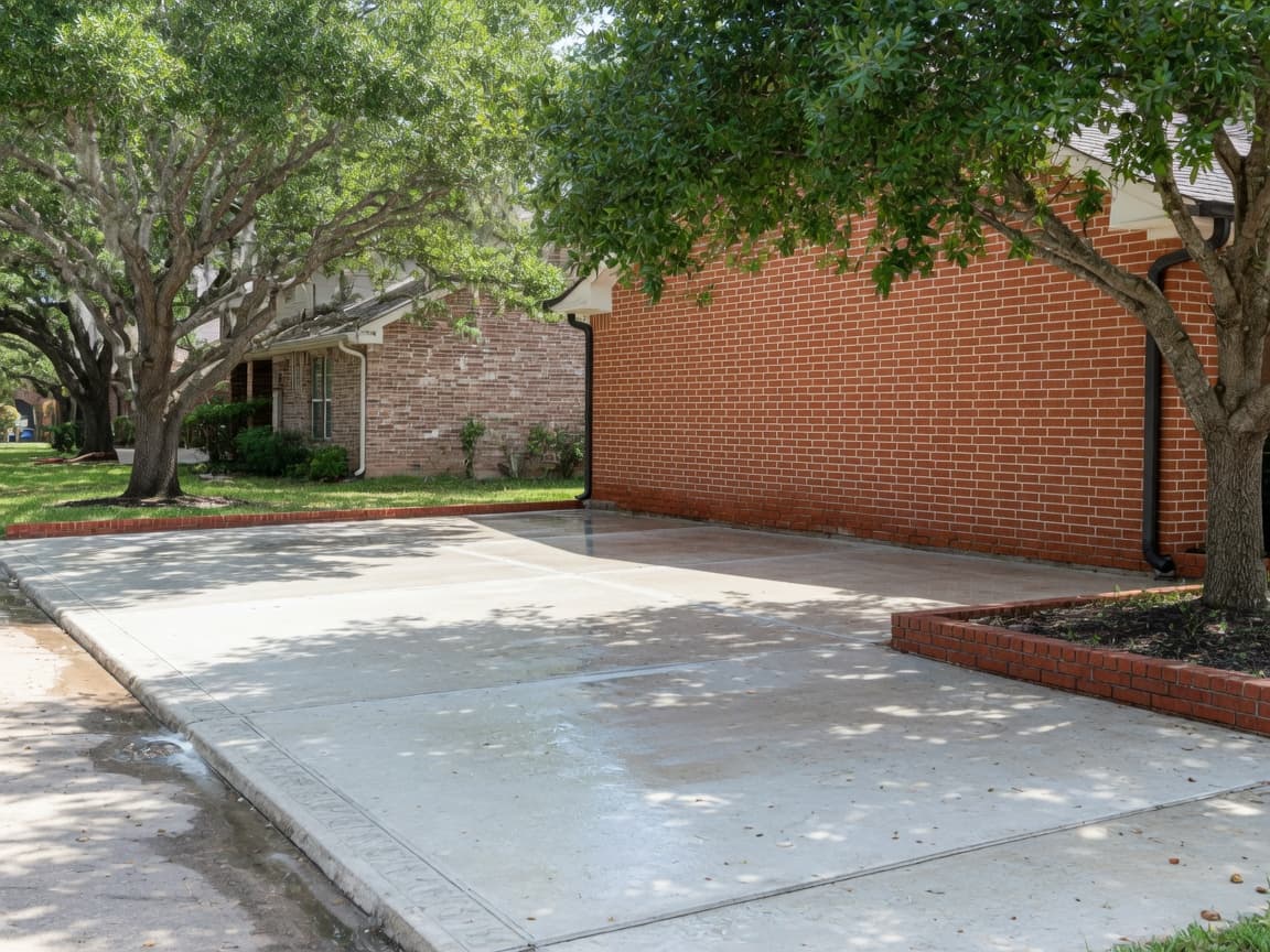 Driveway & brick wash in Pearland
